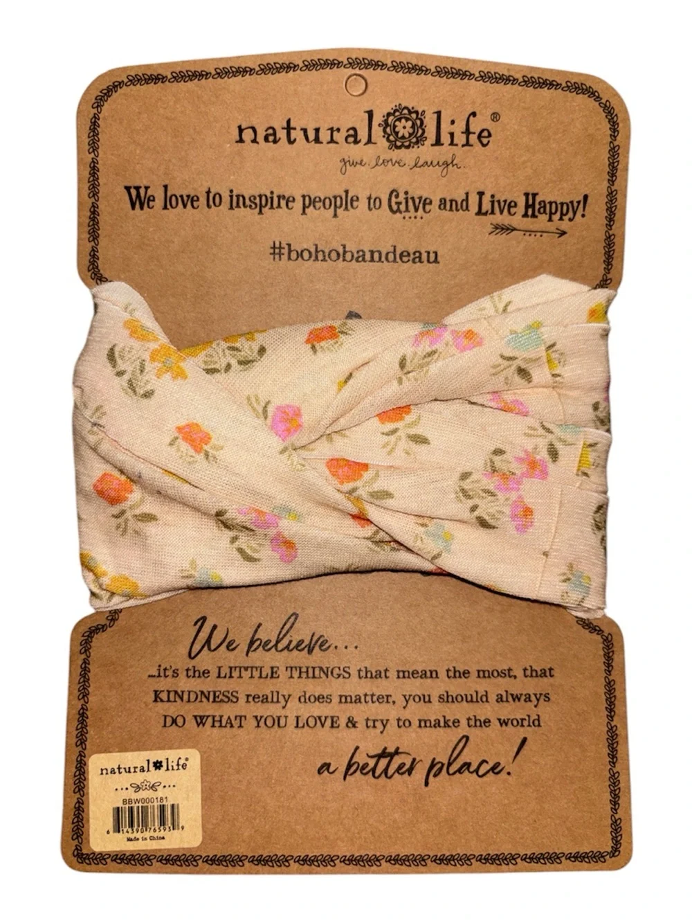 Natural Life boho bandeau hair band